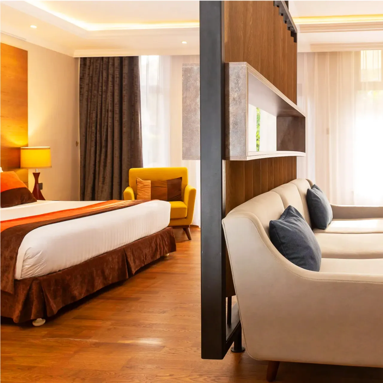 Junior Suite - seating area separate from bedroom